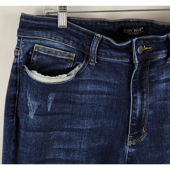 Judy Blue Jeans Womens Plus 16W Blue Slim Fit Denim (34x28) JB82128DK-PL - Picture 3 of 11